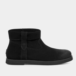 UGG Josefene Cuff Women's Suede Ankle Zip Boots in Black